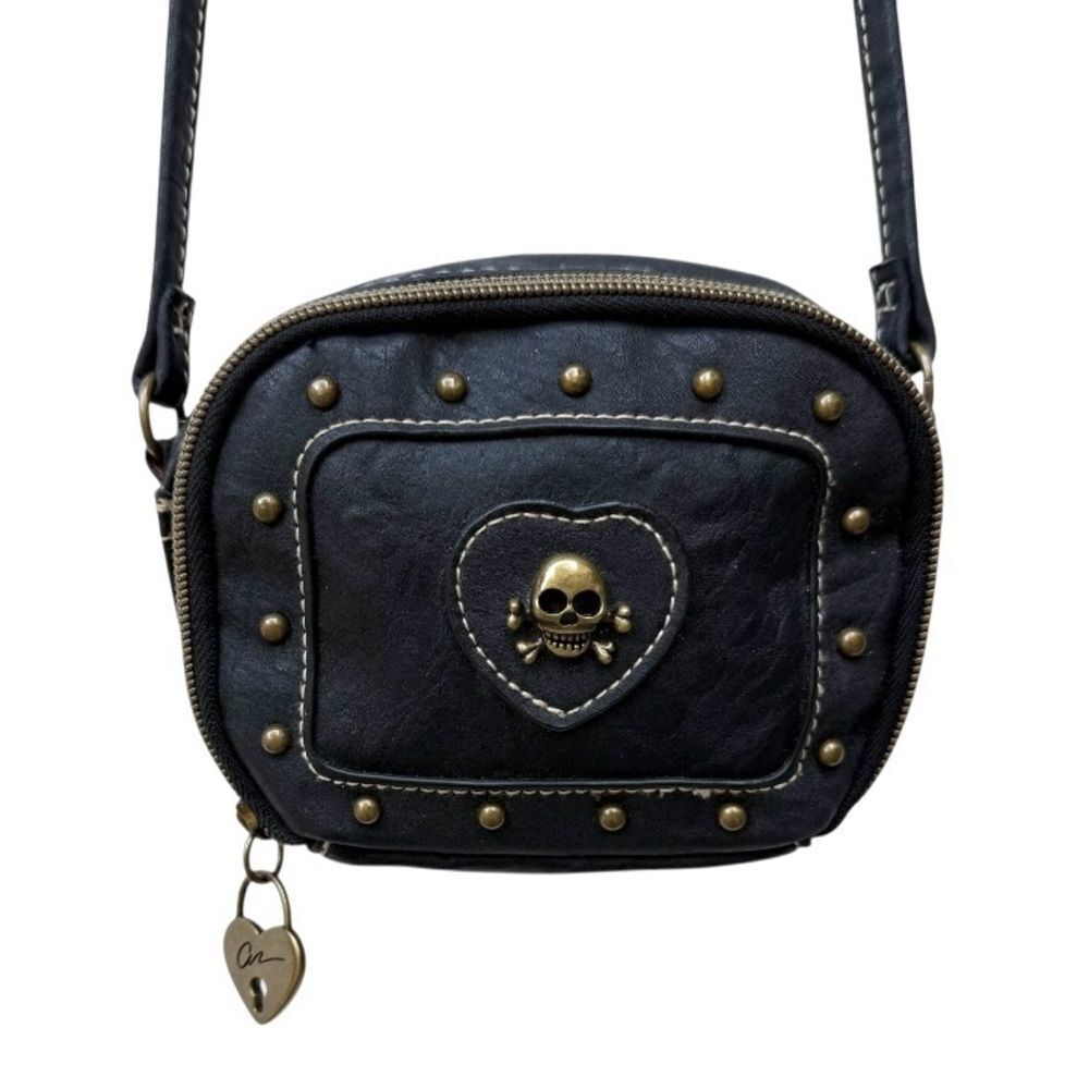American Rag Black Studded Crossbody Bag